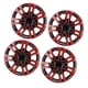 thumbnail image 5 of Tapacubos Para Ruedas, Negro Rojo, Duradero, 4 Piezas, Tapacubos Protectores Para Llantas De 13 Pulgadas Para Automóviles, 5 of 7