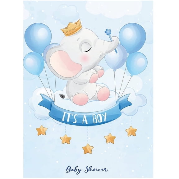 Baby Elephant Guest Book, (Hardcover)