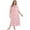 Pink, variant on Xmarks Women's Plus Size Nightgown Sleepwear Short Sleeve Vintage Lace Square Neck Night Gown Oversized Printed House Dress Housecoat Soft Full-Length Sleep Dress XL-5XL