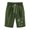 Army Green, variant on biudgviw Bermuda Shorts for Women High Waisted Cotton Linen Shorts Cuffed Hem Summer Lounge Knee Length Shorts with Pockets