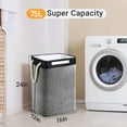 thumbnail image 7 of ZIVACATE 75L Laundry Hamper With Lid Clothes Hampers For Laundry With Removable Laundry Bag, Large Foldable Laundry Basket For Bedroom, Bathroom, Dorm, Laundry Room, 7 of 7