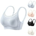 thumbnail image 3 of UPPADA Womens Comfortable Sleep Bra Liftup Air Bra Workout Yoga Bras Plus Size Mesh Sports Bras Seamless Wireless Bralettes Underwear Basic Comfy Bras Clearance Bras for Women,L, 3 of 4