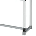 thumbnail image 5 of Furniture of America Dolan Faux Leather 2-Drawer Console Table, Brown, 5 of 6