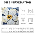 thumbnail image 5 of BANET Pillowcases Decorative Flower Pillow Encasement Envelope Closure Pillow Protector White, 5 of 5