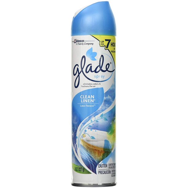Glade 665609389439 Air Freshener, 8 OZ, Pack12, Clean Linen Walmart