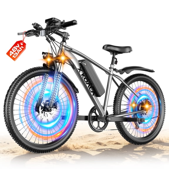 Step Through Electric Bike for Adults, 750W Motor, 26" Tires, 19MPH Ebike