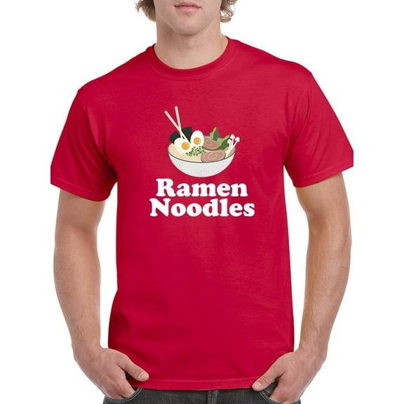 Ramen Noodles T-Shirt Men -Smartprints Designs, Male 4X-Large