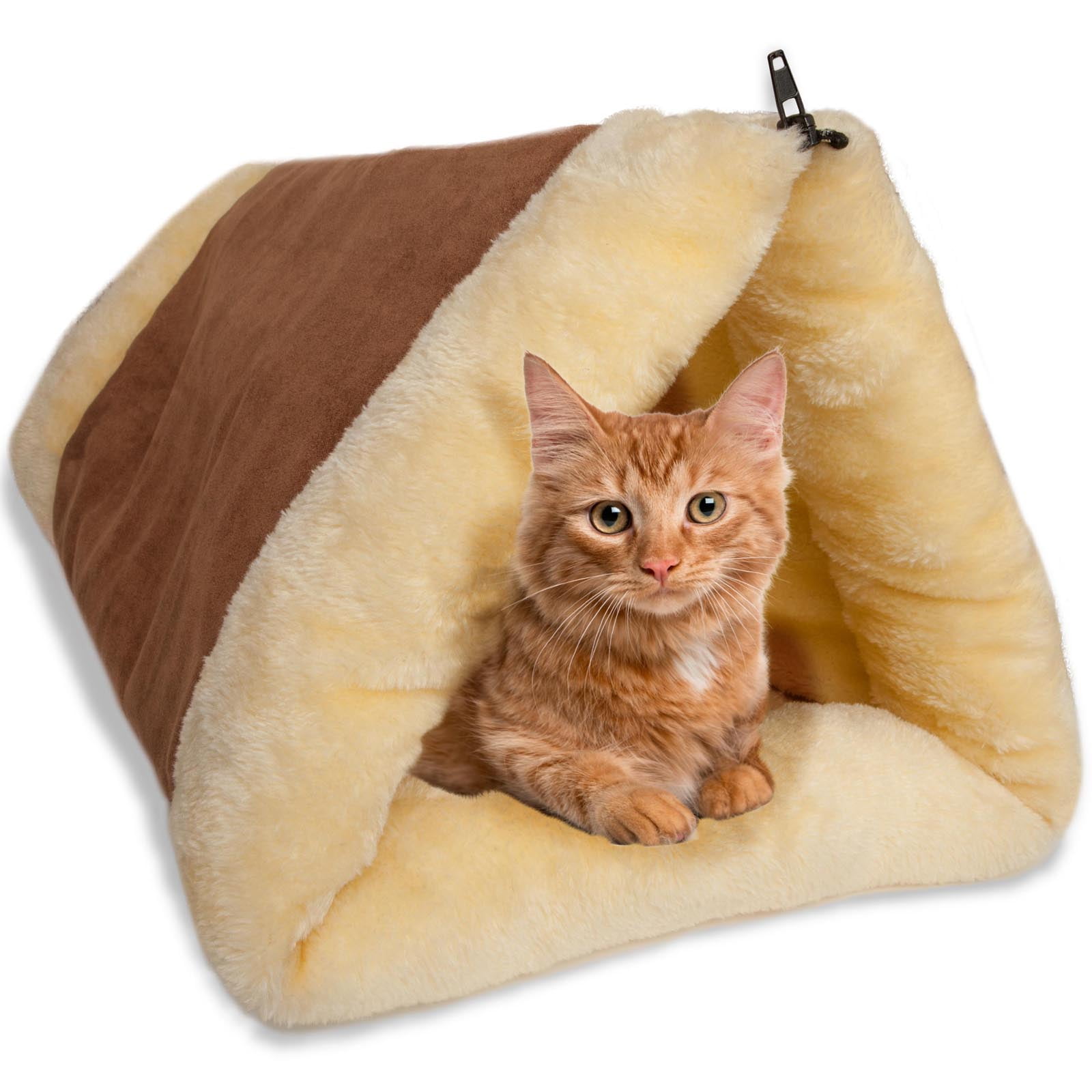 Oxgord Paws Pals 2 In 1 Indoor Fleece Pyramid Dog Cat Pet Bed Oxgord Paws Pals 2 In 1 Indoor Fleece Pyramid Dog Cat Pet Bed Small