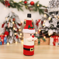 thumbnail image 4 of Adorno navideño para personas mayores, cinturón de lana tejido, cubierta para botella de vino tinto, vestido de mesa, decoración de cocina, venta al por mayor, novedad de 2024, 4 of 5
