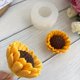 thumbnail image 3 of Vela perfumada de girasol, molde de silicona hecho a mano, adornos de yeso de girasol, molde de pegamento for jabón, herramientas de artesanía DIY, 3 of 4