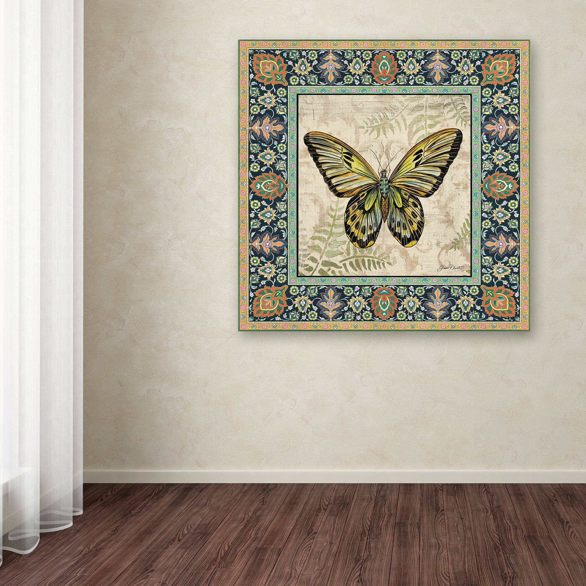 Trademark Fine Art 'Butterflies 1' Canvas Art by Jean Plout
