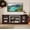 Cherry, variant on 70" Modern TV Stand for 75 Inch TV, Faux Stone Media Console with 2-Door Storage Cabinet & Adjustable Shelves, Entertainment Center with Cable Management for Living Room, Cherry