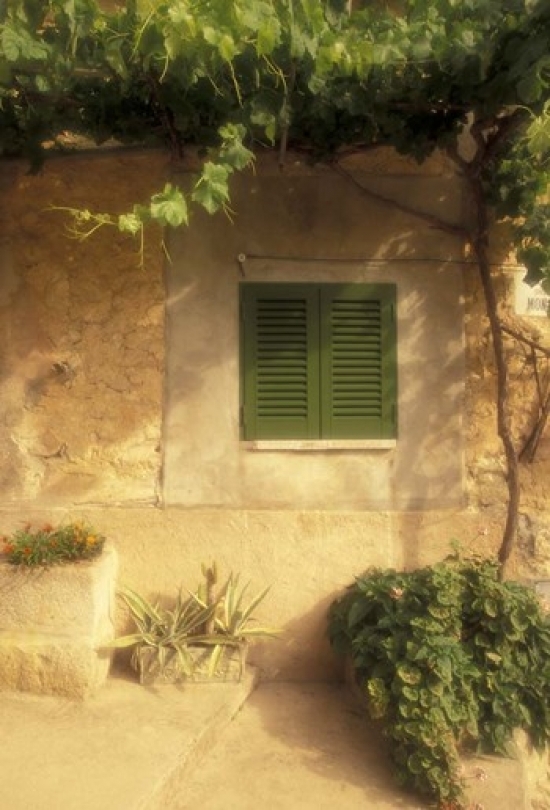 House Detail Mallorca Balearics Spain Canvas Art - Walter Bibikow DanitaDelimont (12 x 17)