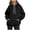 Black, variant on Plain Hoodies for Women 2025 Fall Winter Long Sleeve Casual Hooded Sweatshirt with Pockets Pullover Tops