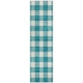 thumbnail image 2 of Addison Rugs Chantille Indoor/Outdoor Transitional Plaid Teal Washable Runner Rug, 2'3" x 7'6", 2 of 6