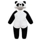 thumbnail image 1 of 1 adorable mono de invierno de una pieza con forma de panda para bebé de franela, 1 of 6