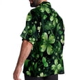 thumbnail image 3 of Saint Patrick's Day Men's Short Sleeve Casual Printed Button Down Beach Shirt Summer Unisex Top, 3 of 6