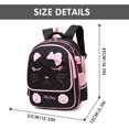 thumbnail image 2 of Mochila escolar YONGSHENG cara de gato negro para Niñas adolescentes, 2 of 5