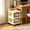 Clear S, variant on Gallickan Medium Rolling Storage Cart with Drawers, Plastic Mobile Organizer Unit with Wheels for Snacks Toys, 1pc Clothing & Wardrobe Storage
