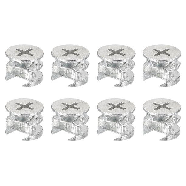 Cam Lock Nut for Furniture, 8 Pack 15x12mm Joint Connector Locking Nuts Furniture Connecting Cam