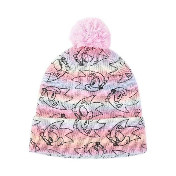 Sonic the Hedgehog Tie Dye Beanie Hat and Gloves Set, 2-Piece