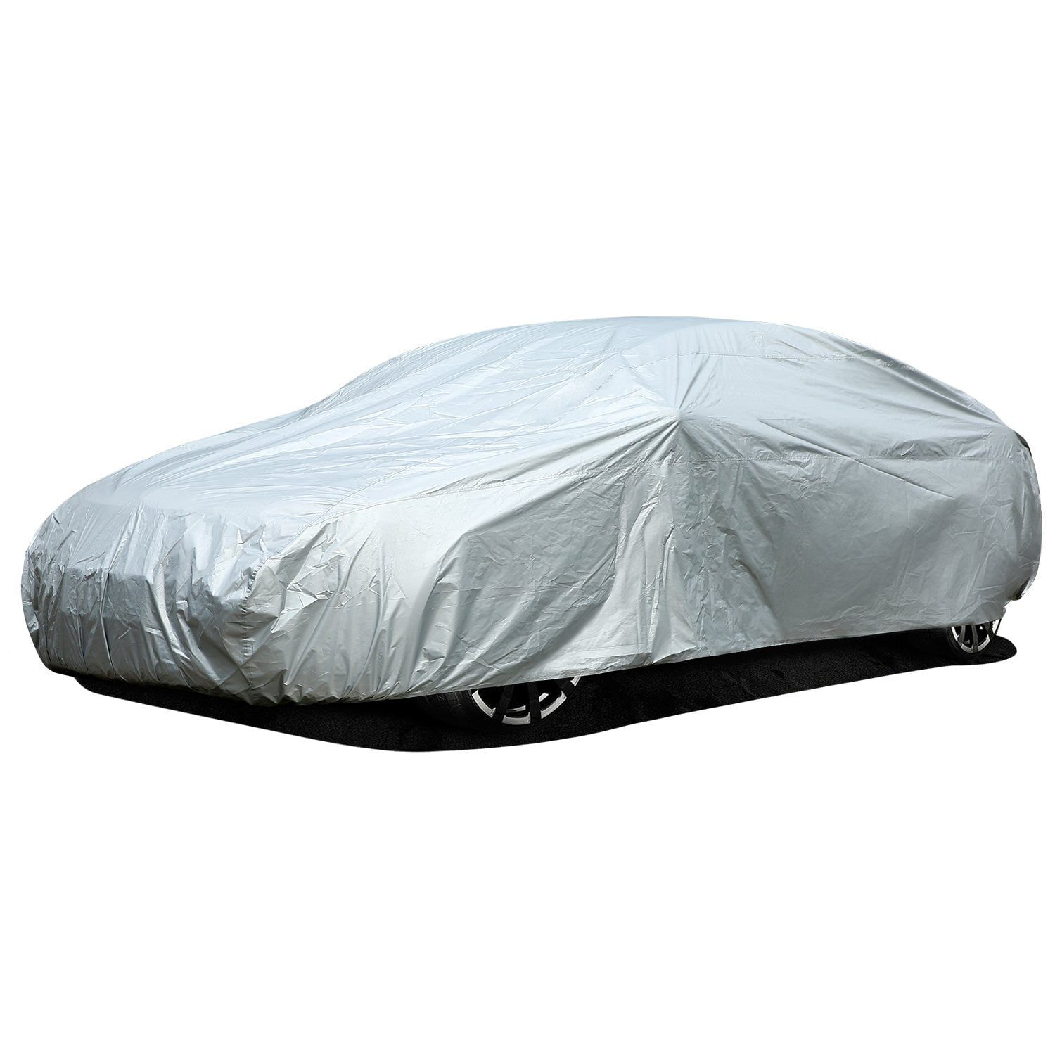Windproof Ohuhu Car Cover for Sedan Fit Car Length 191-201 Upgraded Heavy Duty PEVA Material Dustproof 