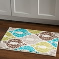 thumbnail image 2 of Claremont Damask Turquoise/Creme Rug, Multiple Sizes, 2 of 4