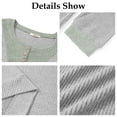 thumbnail image 5 of Shine Up Patchwork Sweatshirts for Women V Neck Long Sleeve Shirts Casual Pullover Tops, 5 of 8