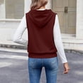thumbnail image 6 of Misright Women's Zipper Hoodie Sleeveless Slim Fit Hoodie Casual Lightweight Jacket, 6 of 10