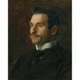 thumbnail image 3 of Thomas Eakins 12x14 Black Modern Framed Museum Art Print Titled - Portrait of Francesco Romano (1904), 3 of 5