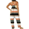 thumbnail image 3 of Dyegold Jumpsuits for Women Casual, Womens Jumpsuits Summer Floral Printed Baggy Loose Wide Leg Trouser Overalls Casual Stretch Sleeveless ​V Neck ​Rompers, 3 of 5