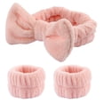 thumbnail image 1 of Diademas con pajarita de microfibra, diadema para maquillaje Facial, lazo cosmético, encaje para el cabello, lavado, Spa, Yoga, deportes, ducha, elástico ajustable, 1 of 5