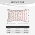 thumbnail image 4 of Zufioo Floral Strawberr Print Double-sided Plush Pillow Cover,Decorative Pillow Protector without Pillow Core, Suitable for Sofa, Bedroom, Car-20"x30", 4 of 6
