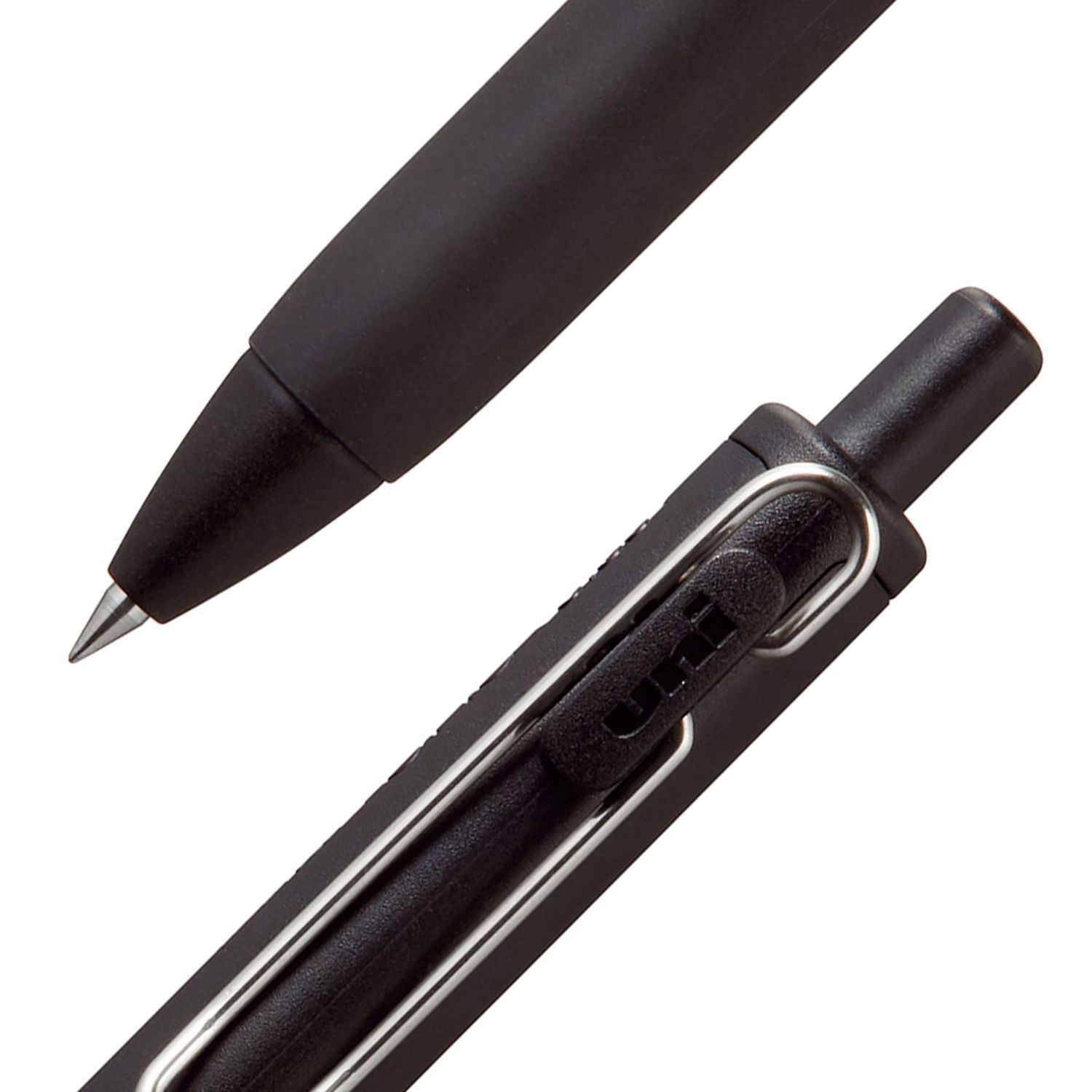 uniball™ one Retractable Gel Pens, Medium Point (0.7mm), Black Barrels, Black Ink, 3 Pack