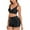 Black, variant on Bigersell Womens Tankinis Sets with Boy Shorts, Striped Print Two Piece Swimsuits, Soft Cut Padded Tankinis Bathing Suits Swimwear 2 Piece Bikini Sets Black L