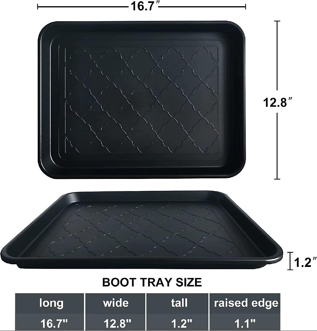  Yardwe 2pcs Plastic Waterproof Shoe Tray Shoe Mats for Entryway  Shoe Tray Boot Tray Wet Grass Rug Entryway Boot Mats for Dogs Pet Round The  Clock Storage Tray : Clothing, Shoes