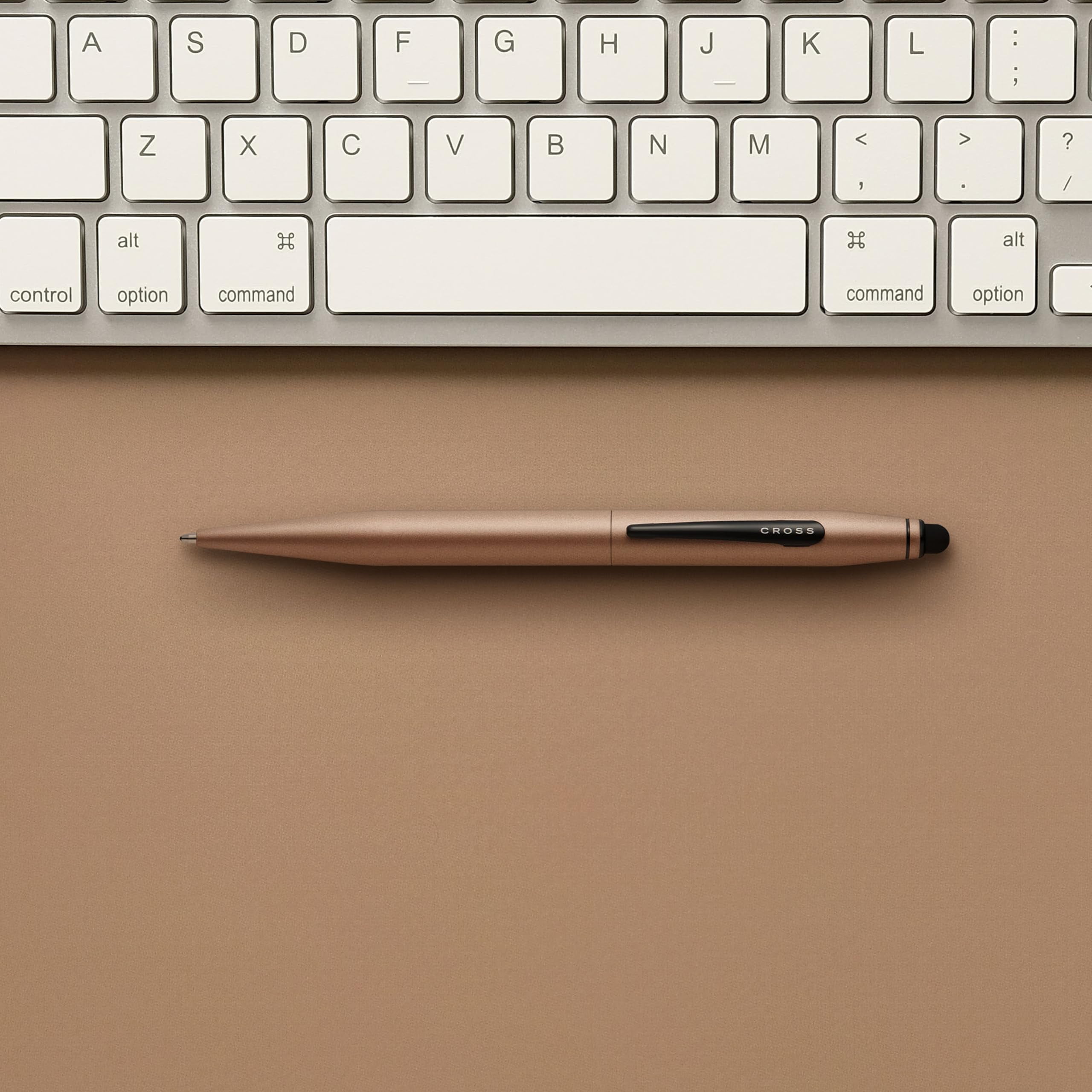 Cross Tech2™ Satin Metallic Macchiato Lacquer with Polished Black PVD Appointments Dual-Function Ballpoint Pen with Stylus