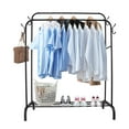 thumbnail image 6 of Clothing Racks for Hanging Clothes,Clothes Rack Heavy Duty with Bottom Shelf and 4 Hooks, 6 of 7