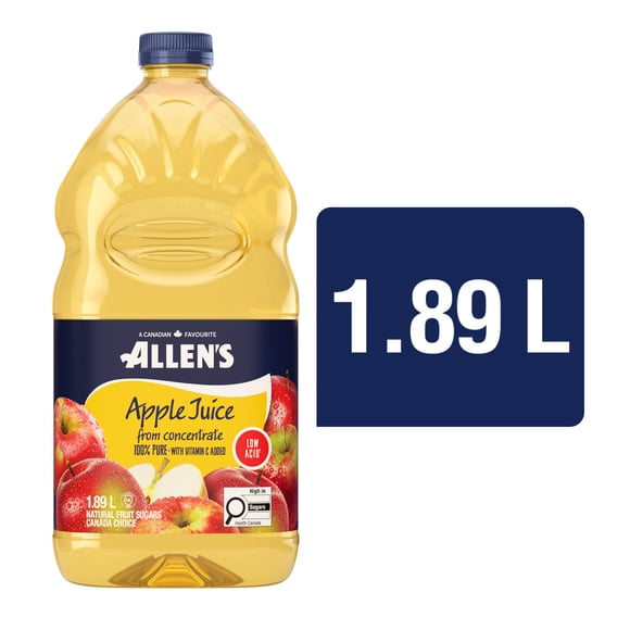 Allen's Pure Apple Juice Low Acid 1.89 L