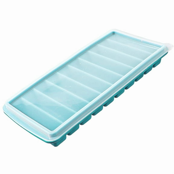 Silicone Long Ice Cube Trays with Lids-green