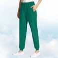 thumbnail image 2 of Women's Dress Pants Stretch Comfort Fit Daily Active Casual Pants Pants for Women Green L, 2 of 2