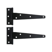 KAKOWELY 2Pcs T Shape Hinges for Gate Stable Fixation Galvanized 6 Inches
