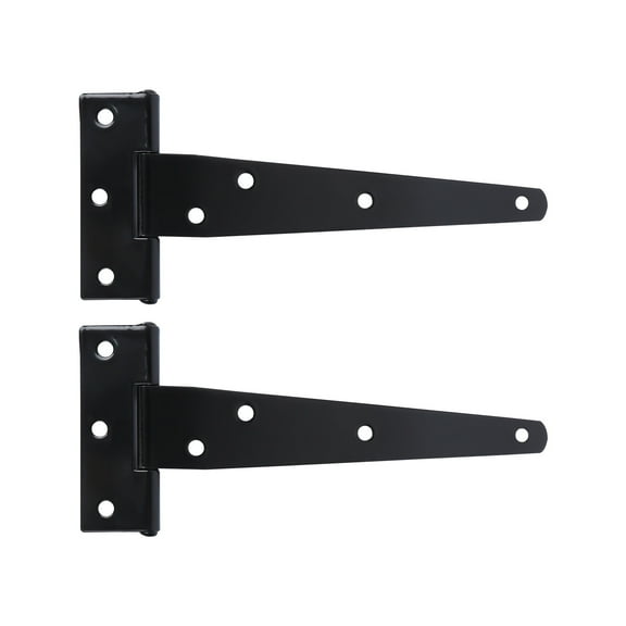 KAKOWELY 2Pcs T Shape Hinges for Gate Stable Fixation Galvanized 6 Inches