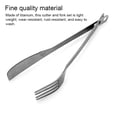 thumbnail image 4 of Riwcyla Detachable and Forks Portable Camping Picnic BBQ Tableware Multifunctional Titanium and Forks Set, 4 of 5