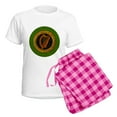 thumbnail image 5 of CafePress - CELTIC HARP 3 INCH BUTTON Women's Light Pajamas - Women's Short Sleeve Print T-Shirt and Pants Light Cotton Pajama Set, 5 of 7