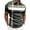 Army Green, variant on Mens Color Block Striped Polo Shirt Short Sleeve T Shirts Casual Summer Breathable Top Army Green L