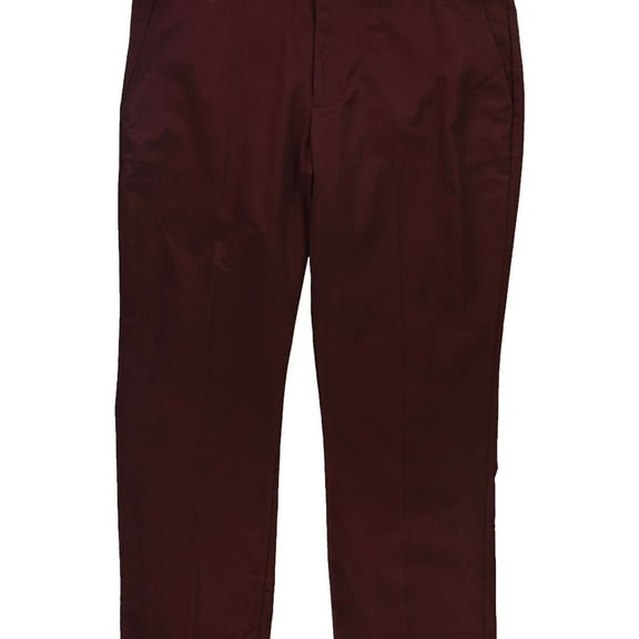 Ralph Lauren Womens Solid Crop Skinny Casual Trouser Pants, Red, Plus Size, 16W