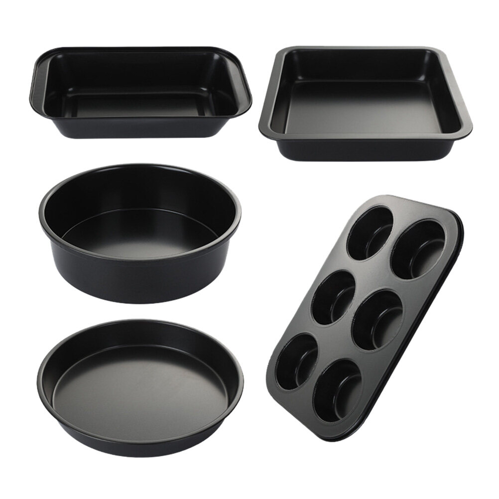 Homemaxs 1 Set 5pcs Baking Pan Baking Tools Pizza Toast Pans for Home