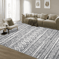thumbnail image 2 of HOMERRY 10' x 13' Area Rug for Living Room Washable Bedroom Distressed Boho Indoor Carpet, Gray, 2 of 5