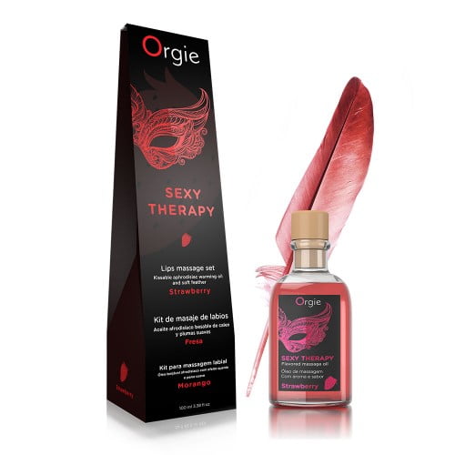 Lips Massage Kit Strawberry Orgie Masaje de Labios
